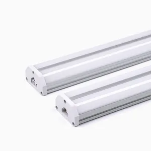 ETL CE 0.8 มม.อลูมิเนียม LED T5 แถบหลอดพื้นผิวแขวน 2ft 4ft 8ft คู่ T5 แบบบูรณาการ