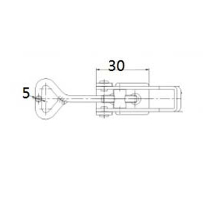 Pestillo de palanca de extracción de resorte ajustable, caja de herramientas para camiones, bloqueo de captura de cerrojo - Product Image 4