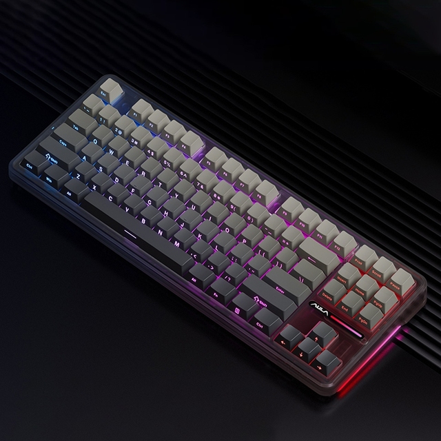 Pro AULA F87 Pro 87 Keys Hot-Swap Mechanical Keyboard Tri-Mode BT 2.4G Wireless RGB Gasket Gaming Keyboards for Office