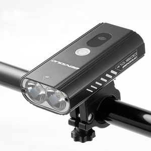 Lampe de <span class=keywords><strong>vélo</strong></span> - Charge USB - Alliage d'aluminium - Lampe avant haute luminosité - Affiche le niveau de la batterie - Lampe de <span class=keywords><strong>vélo</strong></span> - Product Image 1
