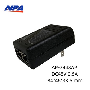 Injecteur PoE Gigabit ANPA 10/100/1000 Mbps Adaptateur Ethernet 48V 60W Sortie CC Connexion par fiche RJ45 ABS <span class=keywords><strong>Plug</strong></span> and Play - Product Image 3
