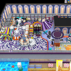 Equipo de Juegos Interior Comercial Todo en Uno, Parque de Trampolines Personalizado, Circuito Ninja, Piscina de Pelotas Interactiva para Niños, OEM - Product Image 3