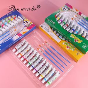 Panwenbo - <span class=keywords><strong>Pintura</strong></span> Acrílica de Alta Calidad en Tubos de 12 ml, 12 Colores, <span class=keywords><strong>Pintura</strong></span> Acrílica Plástica, <span class=keywords><strong>Pintura</strong></span> al Óleo, Acuarela para Niños, <span class=keywords><strong>Pintura</strong></span> Artística - Product Image 2