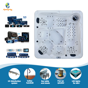 Spa riscaldata all'aperto grande spazio 140 getti di lusso vasca idromassaggio idromassaggio per esterno Balboa jacuzzi vasca idromassaggio per Villa giardino Hote - Product Image 3