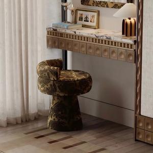 <span class=keywords><strong>Fauteuil</strong></span> Lounge Rond Moderne de Luxe, <span class=keywords><strong>Fauteuil</strong></span> en Tissu Design pour Villa/Maison de Luxe/<span class=keywords><strong>Salon</strong></span> d'Hôtel, Chaise Rembourrée - Product Image 4