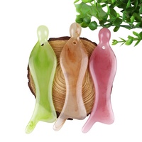 Alat Gua Sha Resin Ramah Lingkungan dengan Logo Kustom, Multi Warna, untuk Pijat Limfatik Wajah, Papan Pengikis, Pemijat Wajah untuk Perawatan Kulit