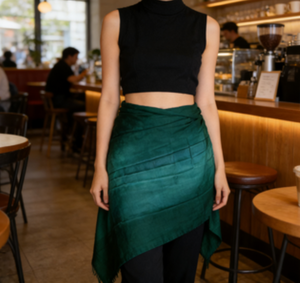 Sciarpa Sarong Stampata a Mano per Donne, Leggera e Traspirante, <span class=keywords><strong>Pareo</strong></span> <span class=keywords><strong>Lungo</strong></span> in Tessuto Rayon per Spiaggia Estiva - Product Image 5