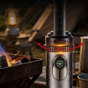 Refillable Butane Gas Big Torch BBQ Gun Lighters Adjustable Metal Single Jet Flame Outdoor Windproof Lighter With Bottle Opener - Product Image 4