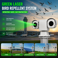 Sistema de cámara PTZ con repelente de aves láser inteligente con IA, impermeable IP67, para control y disuasión en redes eléctricas