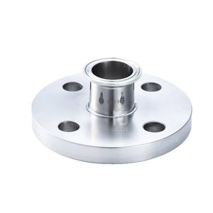 High Precision Straight Pipe Clamp Type Adapter <b>Flange</b> Quick-Install Stainless Steel Fittings Manufacturer's Supply - Product Image 1