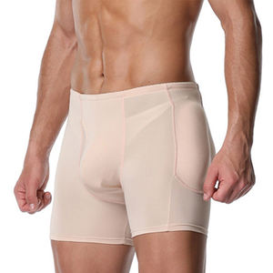 Calzoncillos bóxer para hombre, negros, acolchados, realzadores de glúteos, moldeados, tipo boyshort, tallas S-6XL - Product Image 5