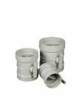 Clapet anti-retour manuel PP durable vanne d'arrêt vanne de contrôle du débit d'air manuelle pour la ventilation des conduits