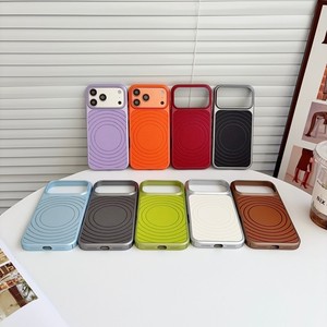 เคสโทรศัพท์มือถือหนัง PU ลายคลื่นคุณภาพสูง พร้อมแม่เหล็ก สำหรับ iPhone 17 16 15 14 13 pro max ฝาหลังแข็ง PC ป้องกันแรงกระแทก - Product Image 2