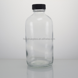 Boston Phong Cách 250Ml 500Ml 1000Ml Vòng Rõ Ràng Glass Đồ Uống Chai Với Nhựa Vít Cap Cho Nước Trái Cây Kombucha Đồ Uống Lưu Trữ - Product Image 3