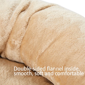 Cama para Perros y Gatos UFBemo, Cómoda, Sencilla y Dulce, de Algodón y Felpa Coral, Suave, Tipo Donut - Product Image 3