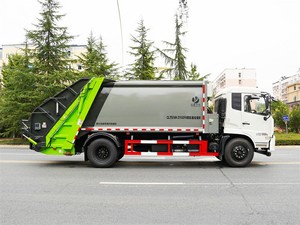 Camion de ramassage des déchets Dongfeng 4X2 12/15m³ de qualité supérieure avec compacteur pour l'élimination des déchets commerciaux - Product Image 3