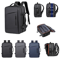 Sac à dos d'affaires pour ordinateur portable YCH avec logo personnalisé, grande capacité, antivol, compression sous vide, étanche, avec port USB