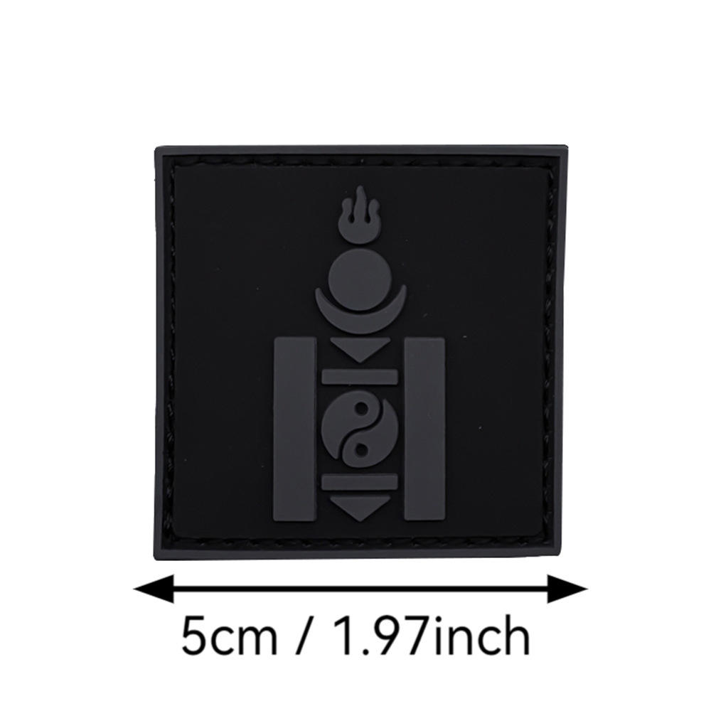 5 x 5 cm Mongolian flag (gray)