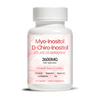Fabricant de capsules de complexe d'inositol OEM avec Myo-D-Chiro-Inositol, Folate, Vitamine D3, Berbérine, GMP, complément alimentaire pour l'équilibre hormonal