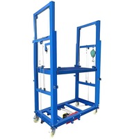 Plateforme élévatrice électrique portable télécommandée, neuve, en acier, pour usage domestique et chantiers, échafaudage électrique