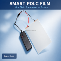 Película PDLC para Ventanas Inteligentes, Vidrio Eléctrico Moderno con Tinte Regulable para Puertas Corredizas de Apartamentos, Película Inteligente PDLC para Salas de Reuniones