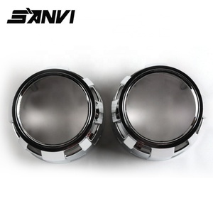 SANVI Fashion Style Car Parts 2.5 Inch Bi <b>LED</b> <b>Projector</b> Lens Shrouds for Visteon HID Xenon Lens Cover Auto Light Conversion - Product Image 2