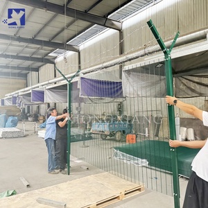 Haute sécurité 358 clôture anti-escalade <span class=keywords><strong>vue</strong></span> dégagée panneaux en maille dense <span class=keywords><strong>pour</strong></span> aéroport ferroviaire prison sécurité clair clôture porte treillis - Product Image 4