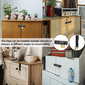 Heavy-Duty linh hoạt Brass an toàn <span class=keywords><strong>Hasp</strong></span> khóa và <span class=keywords><strong>STAPLE</strong></span> khóa cho nhà thép bền thiết kế phong cách hiện đại - Product Image 4