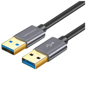 CableCreation-Cable de extensión USB 3,0 tipo A macho, Cable corto de extensión USB 3,0, 1,6 pies, 5 Gbps