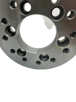 Pièces usinées CNC en acier inoxydable par électroérosion à fil, avec perçage et brochage, modèle T006A24, plaque de montage