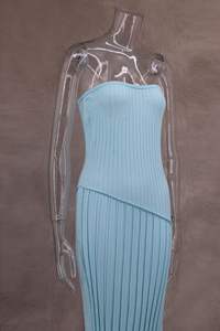 Vente en gros de robes longues d'été Offre Spéciale tubulaires à fleurs torsadées fendues <span class=keywords><strong>robe</strong></span> <span class=keywords><strong>pull</strong></span> décontractée pour femmes UDINA - Product Image 6