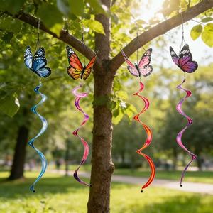 Nuovo Girandola a Striscia Rotante a Forma di Farfalla Arcobaleno per Decorazione da Giardino e Campeggio Primaverile - Product Image 2