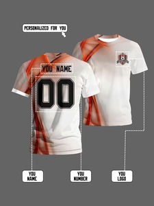 Camisetas de baloncesto y fútbol de manga corta, camisetas de entrenamiento, camisetas de manga corta, personalización de fábrica disponible.F10 - Product Image 3