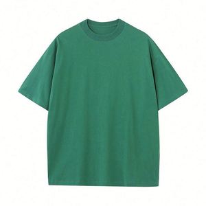 Unisex Blank Solid T-Shirt High Quality Custom Logo OEM Sample Silk Screen Printed Regular Fit Men's Cotton Eco-Friendly - Product Image 3