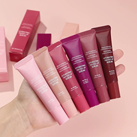 Gloss à lèvres magique hydratant et brillant à base de plantes, saveur fruitée, avec logo personnalisé, base de gloss à lèvres scintillante pour marque privée
