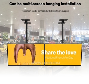 Super Thin Narrow Bezel 32&quot; 2K Multi Screen LCD Signage Wall Hanging Electronic <strong>Digital</strong> <strong>Menu</strong> Board for Restaurant - Product Image 5