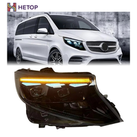 Feux avant HETOP Vito W447 2016-2025 Mise à niveau Nouveau design Lentille de projecteur de pluie de météores Rétrofit Classe S Maybach LED pour Benz