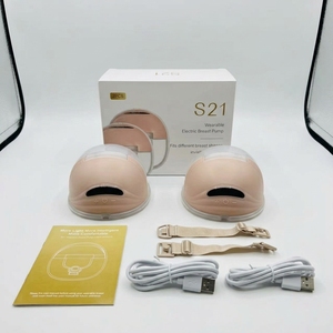 Mères personnalisées |   Pompe électrique sans fil automatique double S21 - Mains libres |   Sans BPA, en PP et silicone, adapté aux bébés, portable, 3 modes - Product Image 1