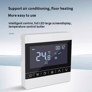 Termostato inteligente de bobina de ventilador de agua de cristal líquido para calefacción de suelo DE AIRE ACONDICIONADO CENTRAL Control de temperatura OEM/ODM - Product Image 5