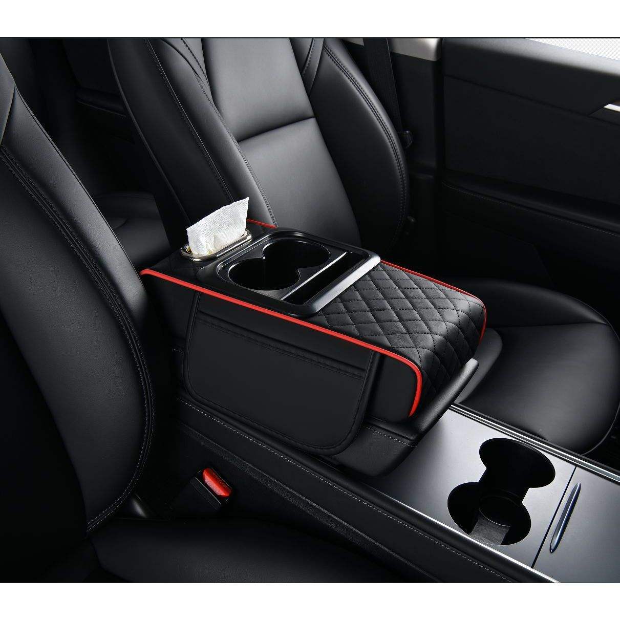 Noir et rouge (comprend un paquet de mouchoirs)