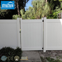 High Quality 6x8 ft White Eco-Friendly Nature Plastic PVC/Vinyl Cheap Decorative Panel Privacy Fence Panels for Sale