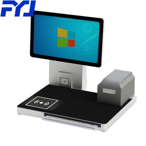 Contador de <span class=keywords><strong>caja</strong></span> <span class=keywords><strong>registradora</strong></span> con escaneo de código de barras RFID, lector UHF, pantalla táctil de 21 pulgadas, verificación automática de biblioteca - Product Image 3