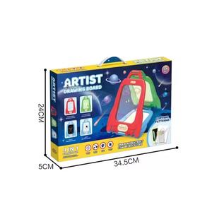 لوازم فنية 4 في 1 ، طقم رسم فني ، لوحة رسم خربشة ، لعبة أطفال ، - Product Image 6