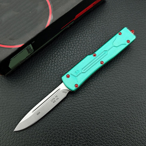 Couteau <span class=keywords><strong>de</strong></span> poche tactique <span class=keywords><strong>de</strong></span> survie mini à double action avec manche en acier inoxydable et aluminium UTX-70, vente en gros pour petites commandes - Product Image 4