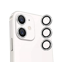 Protecteur d'objectif d'appareil photo HD Diamond Clear 9D en métal pour iPhone 13 Pro Max 14 Series