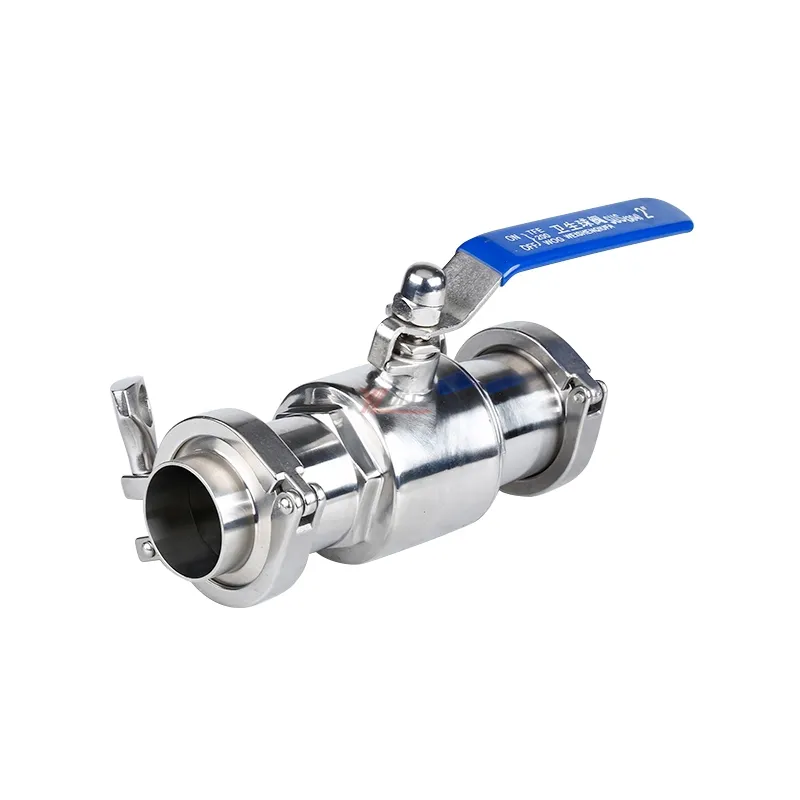 YOULI Hygienic food grade stainless steel 304 316L fruit juice Complete set Sanitary manual Straight Tri Clamped Ball Valve