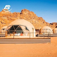 Tente imperméable de Chambre de dôme d'igloo de PVC de structure en acier de 20 pieds dans le désert