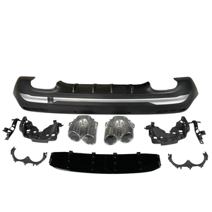 Kit Staffa Diffusore Terminale di Scarico per Paraurti Posteriore <span class=keywords><strong>Mercedes</strong></span>-Benz <span class=keywords><strong>GLA</strong></span> H247/W247 - Product Image 1