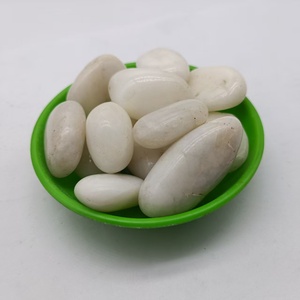 Les usines chinoises proposent des galets blancs polis en gros pour l'aménagement paysager, galets naturels polis. Les prix sont les plus bas. - Product Image 2