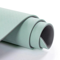 Tapete de Yoga de 8mm de Alta Densidad, Elástico, Superficie Suave Antideslizante, Absorción de Impactos, Duradero, para Ejercicio Físico, con Logotipo Personalizado
